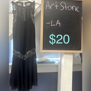 Art stone black dress dance ballet contemporary